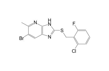 6-bromo-2-[(2-chloro-6-fluorobenzyl)sulfanyl]-5-methyl-3H-imidazo[4,5-b]pyridine