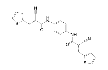 N,N'-(1,4-Phenylene)bis(2-cyano-3-(thiophen-2-yl)acrylamide)