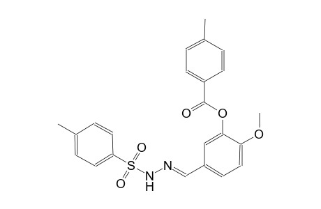 2-methoxy-5-((E)-{[(4-methylphenyl)sulfonyl]hydrazono}methyl)phenyl 4-methylbenzoate