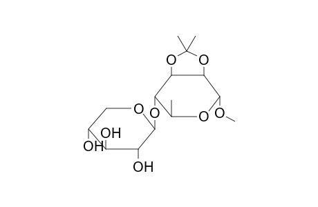 METHYL 2,3-O-ISOPROPYLIDENE-4-O-(BETA-D-XYLOPYRANOSYL)-ALPHA-L-RHAMNOPYRANOSIDE