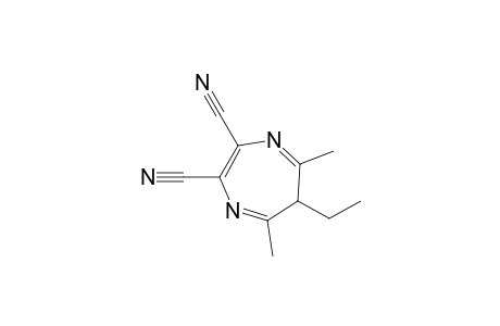 6-ethyl-5,7-dimethyl-6H-1,4-diazepine-2,3-dicarbonitrile