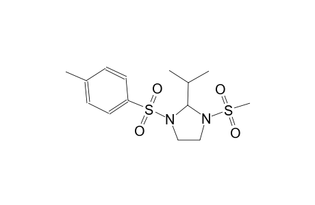 2-isopropyl-1-[(4-methylphenyl)sulfonyl]-3-(methylsulfonyl)imidazolidine