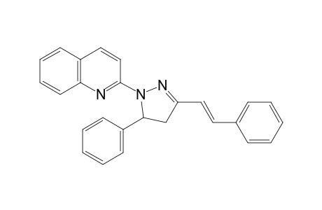 2-(5-Phenyl-3-[(E)-2-phenylethenyl]-4,5-dihydro-1H-pyrazol-1-yl)quinoline