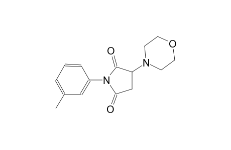 1-(3-methylphenyl)-3-(4-morpholinyl)-2,5-pyrrolidinedione