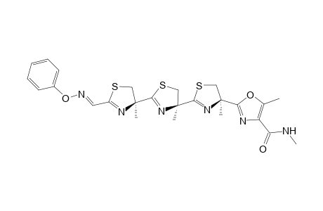 N,5-dimethyl-2-[(4R)-4-methyl-2-[(4S)-4-methyl-2-[(4S)-4-methyl-2-[(E)-phenoxyiminomethyl]-5H-1,3-thiazol-4-yl]-5H-1,3-thiazol-4-yl]-5H-1,3-thiazol-4-yl]-1,3-oxazole-4-carboxamide
