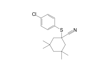 Cyclohexanecarbonitrile, 1-[(4-chlorophenyl)thio]-3,3,5,5-tetramethyl-