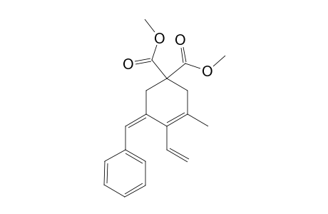 DIMETHYL-(Z)-4-ETHENYL-3-METHYL-5-(PHENYLMETHYLENE)-CYCLOHEX-3-ENE-1,1-DICARBOXYLATE