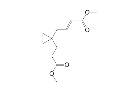2-BUTENOIC ACID, 4-(1-METHOXYCARBONYLETHYL)CYCLOPROPYL-, METHYL ESTER, trans