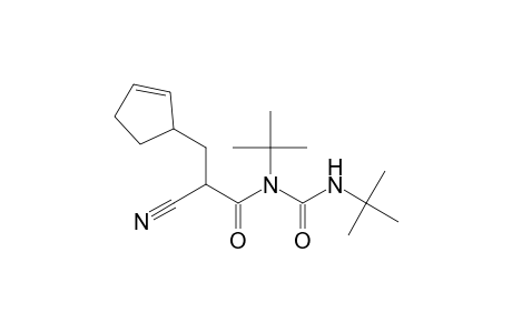2-Cyclopentene-1-propanamide, .alpha.-cyano-N-(1,1-dimethylethyl)-N-[[(1,1-dimethylethyl)amino]carbonyl]-