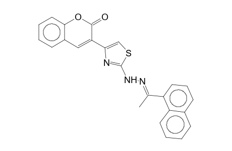 3-(2-{2-[1-(1-naphthyl)ethylidene]hydrazino}-1,3-thiazol-4-yl)-2H-chromen-2-one