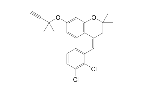 2,2-Dimethyl-7-(2-methylbut-3-yn-2-yloxy)-4-(2,3-dichlorobenzylidene)-3,4-dihydro-2H-chromene