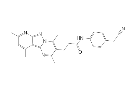 pyrido[2',3':3,4]pyrazolo[1,5-a]pyrimidine-3-propanamide, N-[4-(cyanomethyl)phenyl]-2,4,8,10-tetramethyl-
