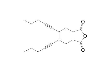 5,6-bis(pent-1-ynyl)-3a,4,7,7a-tetrahydro-2-benzofuran-1,3-dione