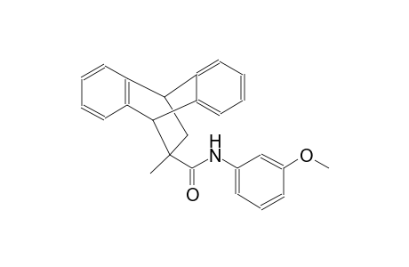 N-(3-methoxyphenyl)-12-methyl-9,10-dihydro-9,10-ethanoanthracene-12-carboxamide