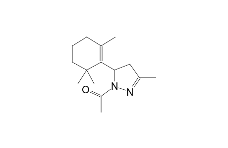 1-acetyl-3-methyl-5-(2,6,6-trimethyl-1-cyclohexen-1-yl)-4,5-dihydro-1H-pyrazole