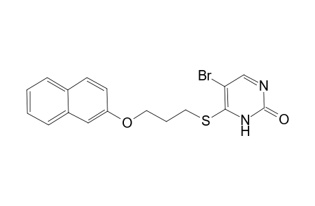 5-Bromo-4-([3-(2-naphthyloxy)propyl]sulfanyl)-2(3H)-pyrimidinone