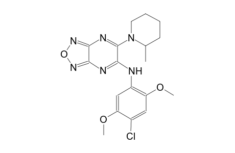 [1,2,5]oxadiazolo[3,4-b]pyrazin-5-amine, N-(4-chloro-2,5-dimethoxyphenyl)-6-(2-methyl-1-piperidinyl)-