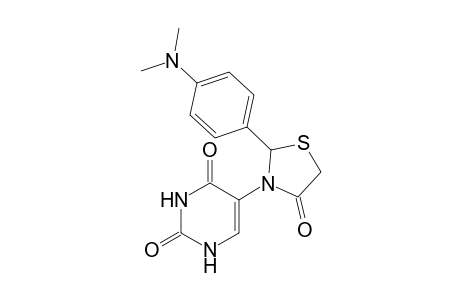 5-(2-(4-(Dimethylamino)phenyl)-4-oxothiazolidin-3-yl)pyrimidine-2,4(1H,3H)-dione
