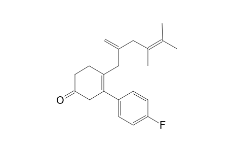 4-(4,5-Dimethyl-2-methylenehex-4-enyl)-3-(4-fluorophenyl)-cyclohex-3-enone