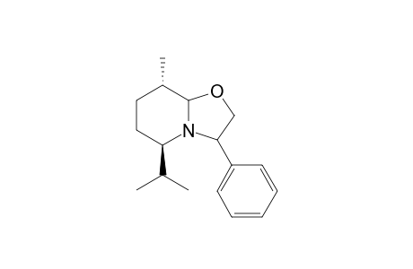 (5R,8S)-8-methyl-3-phenyl-5-propan-2-yl-3,5,6,7,8,8a-hexahydro-2H-[1,3]oxazolo[3,2-a]pyridine