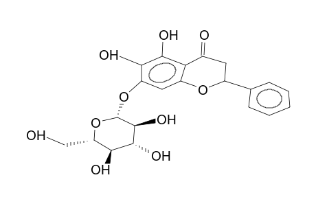 (2S)-5,6,7-TRIHYDROXYFLAVANONE 7-O-beta-GLUCOPYRANOSIDE