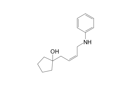 (Z)-1-(4-Anilino-2-butenyl)cyclopentanol