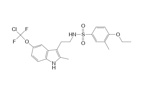 N-[2-[5-[chloranyl-bis(fluoranyl)methoxy]-2-methyl-1H-indol-3-yl]ethyl]-4-ethoxy-3-methyl-benzenesulfonamide