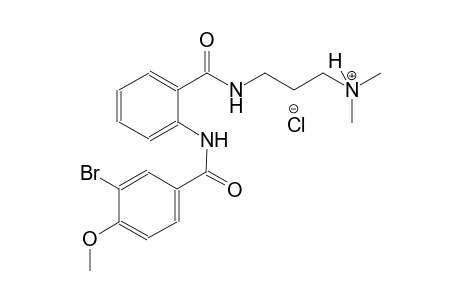 1-propanaminium, 3-[[2-[(3-bromo-4-methoxybenzoyl)amino]benzoyl]amino]-N,N-dimethyl-, chloride