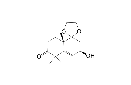5-(Ethylenedioxy)-3-hydroxy-6,10,10-trimethylbicyclo[4.4.0]dec-1-en-9-one