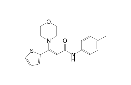 3-(4'-Morpholinyl)-N-(p-methylphenyl)-3-(2'-thienyl)-acrylamide