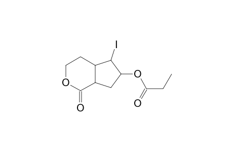 7-Iodo-2-oxo-3-oxabicyclo[4.3.0]nonan-8-yl Propionate