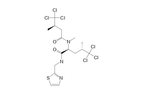13-DEMETHYLISODYSIDENIN;5,5,5-TRICHLORO-4-METHYL-2-[METHYL-(4,44-TRICHLORO-3-METHYL-1-OXOBUTYL)-AMINO]-N-(THIAZOL-2-YL-METHYL)-PENTANAMIDE