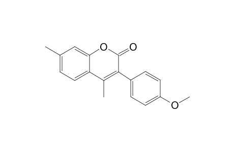 4,7-Dimethyl-3-(4'-methoxyphenyl)coumarin