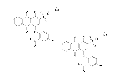 SODIUM_1-AMINO-4-(2-CARBOXY-4-FLUOROPHENYLAMINO)-9,10-DIOXO-9,10-DIHYDROANTHRACENE-2-SULFONATE