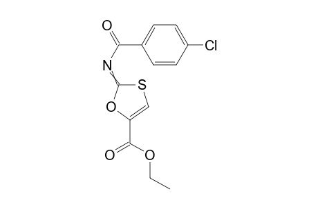 Ethyl 2-(4-chlorobenzoylimino)-1,3-oxathiole-5-carboxylate