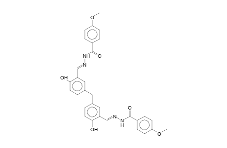 N'-((E)-[2-Hydroxy-5-(4-hydroxy-3-((E)-[(4-methoxybenzoyl)hydrazono]methyl)benzyl)phenyl]methylidene)-4-methoxybenzohydrazide