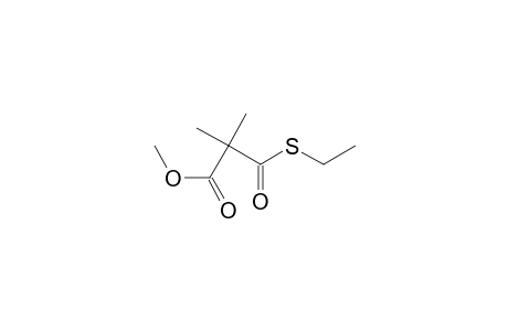 O-methyl S-ethyl 2,2-dimethylmonothiomalonate