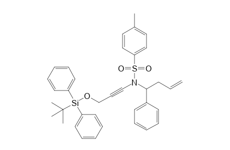 N-[3-(tert-Butyldiphenylsilyloxy)prop-1-ynyl]-4-methyl-N-(1-phenylbut-3-enyl)benzenesulfonamide