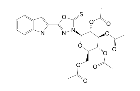 3-(2,3,4,6-TETRA-O-ACETYL-BETA-D-GLUCOPYRANOSYL)-5-(1H-INDOL-2-YL)-1,3,4-OXADIAZOLE-2(3H)-THIONE