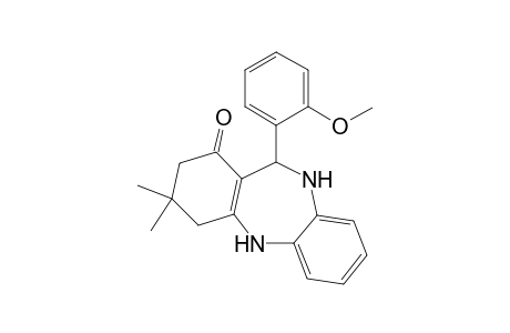 3,3-Dimethyl-2,3,4,5,10,11-hexahydro-11-[(2-methoxy)phenyl]-1H-dibenzo[b,e][1,4]diazepin-1-one