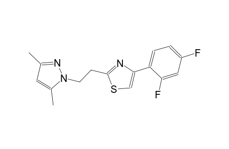 4-(2,4-difluorophenyl)-2-[2-(3,5-dimethyl-1H-pyrazol-1-yl)ethyl]-1,3-thiazole