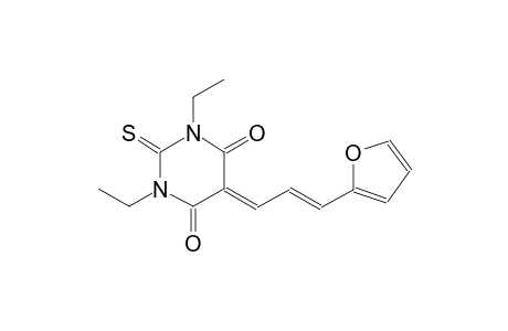 1,3-diethyl-5-[(2E)-3-(2-furyl)-2-propenylidene]-2-thioxodihydro-4,6(1H,5H)-pyrimidinedione