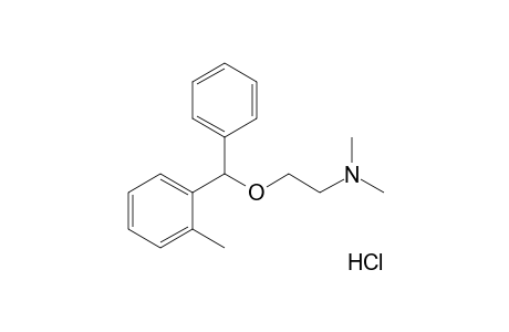 N,N-Dimethyl-2-((o-methyl-alpha-phenylbenzyl)oxy)ethylamine, hydrochloride