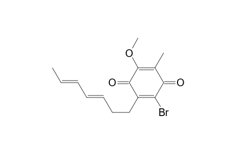 2,5-Cyclohexadiene-1,4-dione, 2-bromo-3-(3,5-heptadienyl)-5-methoxy-6-methyl-, (E,Z)-