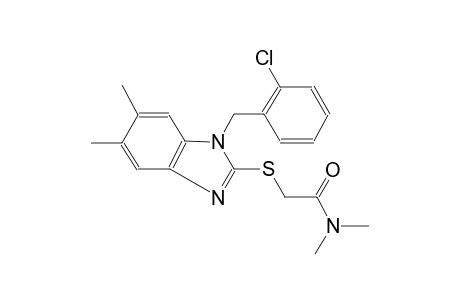 2-{[1-(2-chlorobenzyl)-5,6-dimethyl-1H-benzimidazol-2-yl]sulfanyl}-N,N-dimethylacetamide