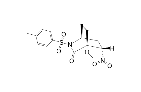 4-METHOXY-2-(4'-METHYLBENZENESULFONYL)-5-ENDO-NITRO-3-OXO-2-AZABICYCLO-[2.2.2]-OCT-7-ENE