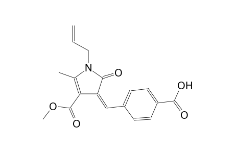 1H-pyrrole-3-carboxylic acid, 4-[(4-carboxyphenyl)methylene]-4,5-dihydro-2-methyl-5-oxo-1-(2-propenyl)-, methyl ester, (4Z)-