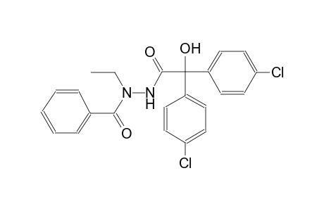 N'-[bis(4-chlorophenyl)(hydroxy)acetyl]-N-ethylbenzohydrazide
