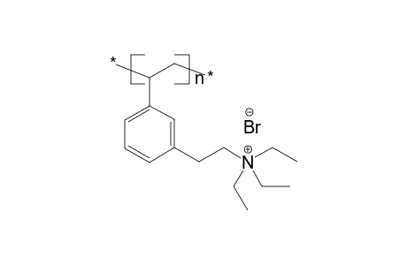 Poly[1-(triethylammonioethyl)-3-vinylbenzene bromide]