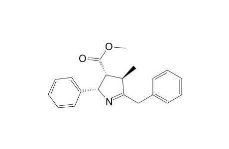 2H-Pyrrole-3-carboxylic acid, 3,4-dihydro-4-methyl-2-phenyl-5-(phenylmethyl)-, methyl ester, (2.alpha.,3.alpha.,4.beta.)-